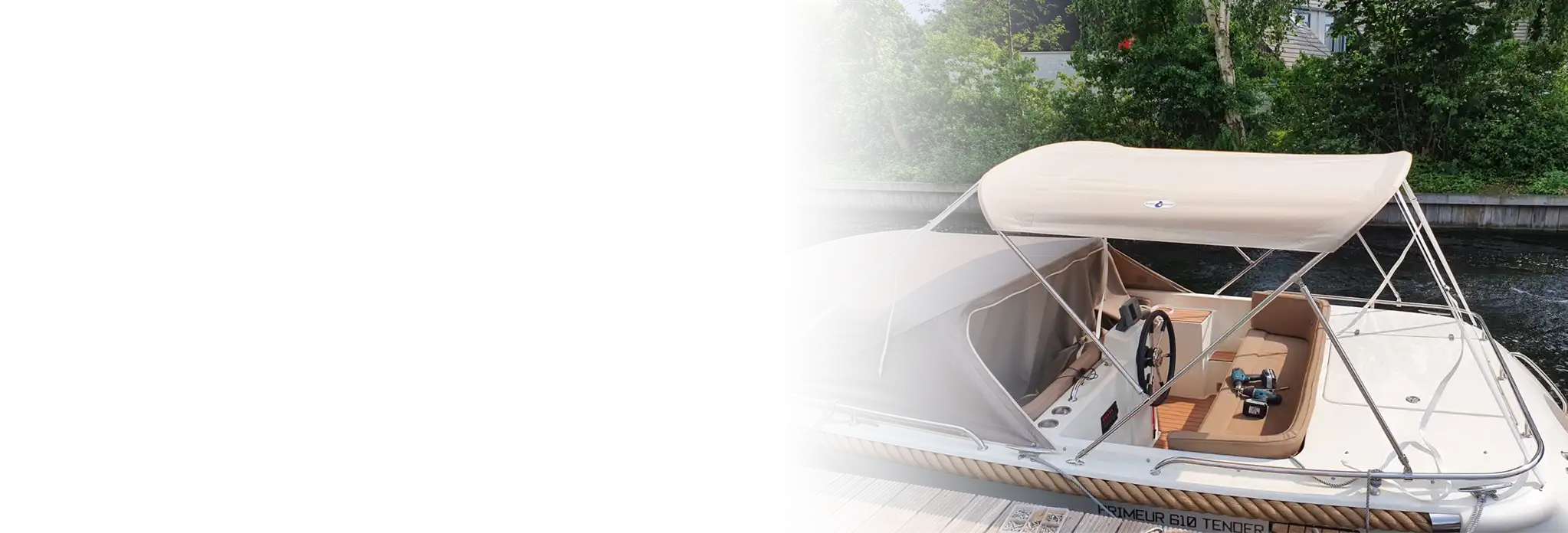 Custom Bimini Frames for Marine Vessels